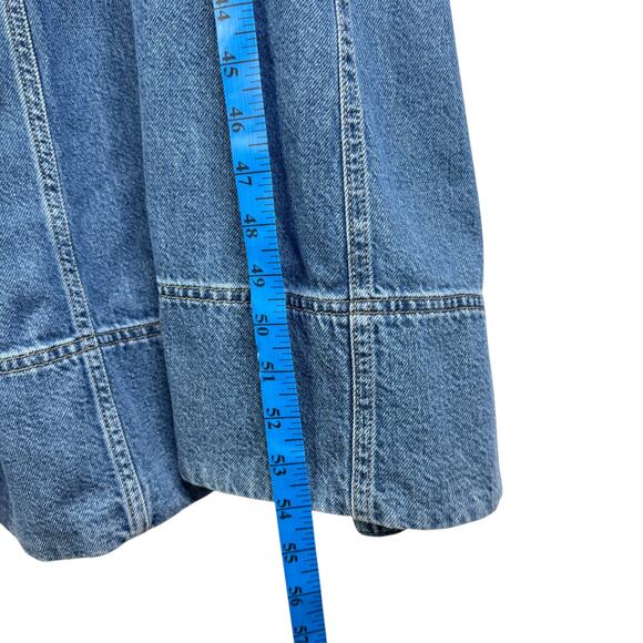 NWT Gap UltraSoft Denim Maxi Dress Plus Size XXL Sleeveless A-Line Jean Midi 2X - Picture 11 of 13